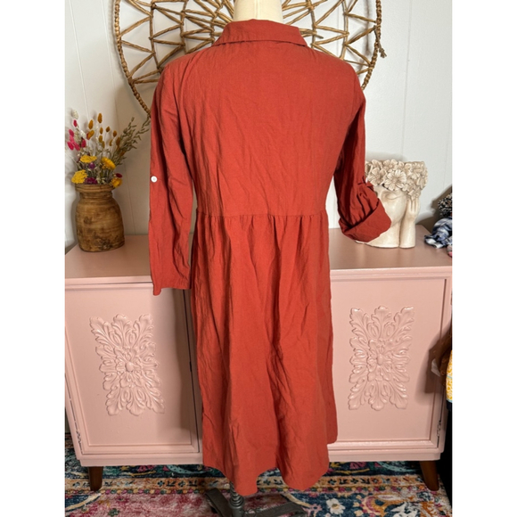 Women Unbranded Dress M Orange‎ - Picture 2 of 6